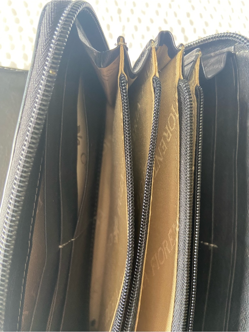 Cuoieria Fiorentina Black Genuine Leather Accessories Wallet - Picture 10 of 11